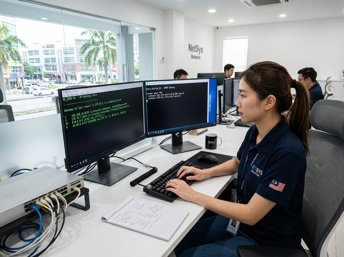 WinBox — Terminal Konfigurasi IP Penghalaan